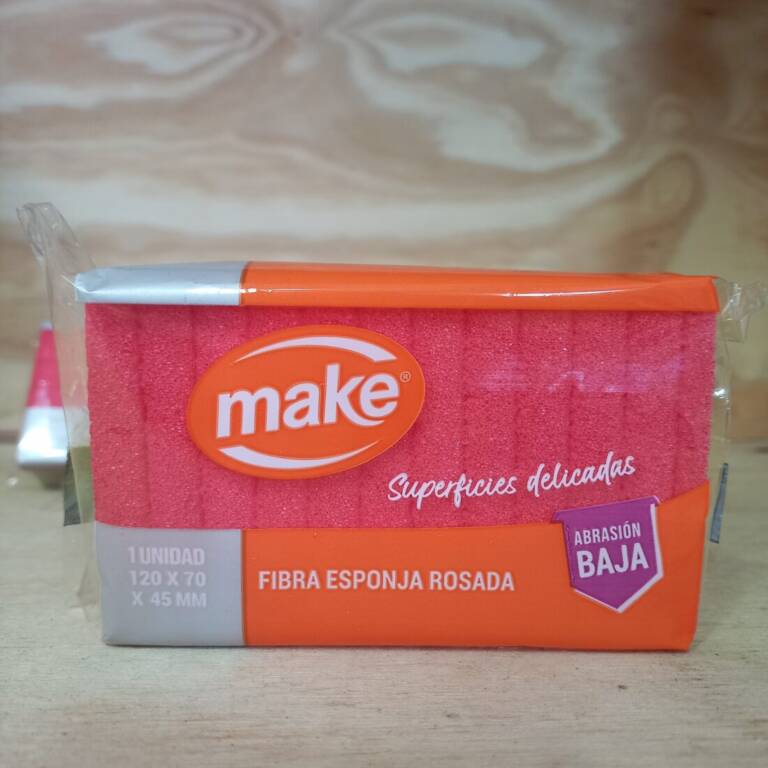 ESPONJA FIBRA ROSADA