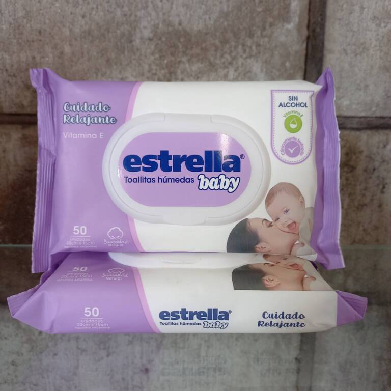 TOALLITAS HUMEDAS *50UN LILA