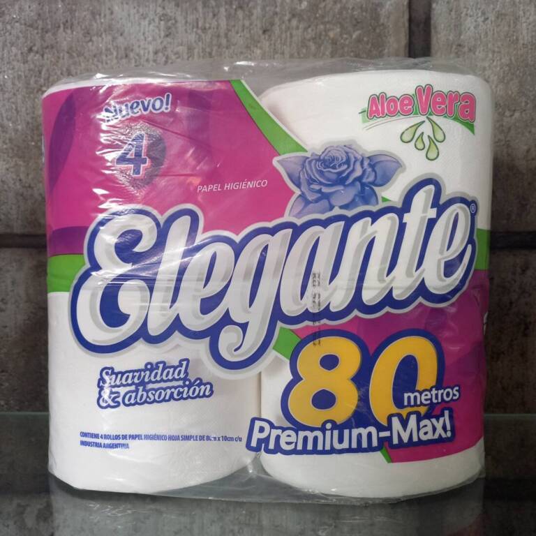 PAPEL HIGIÉNICO 4X80MT PREMIUM ELEGANTE